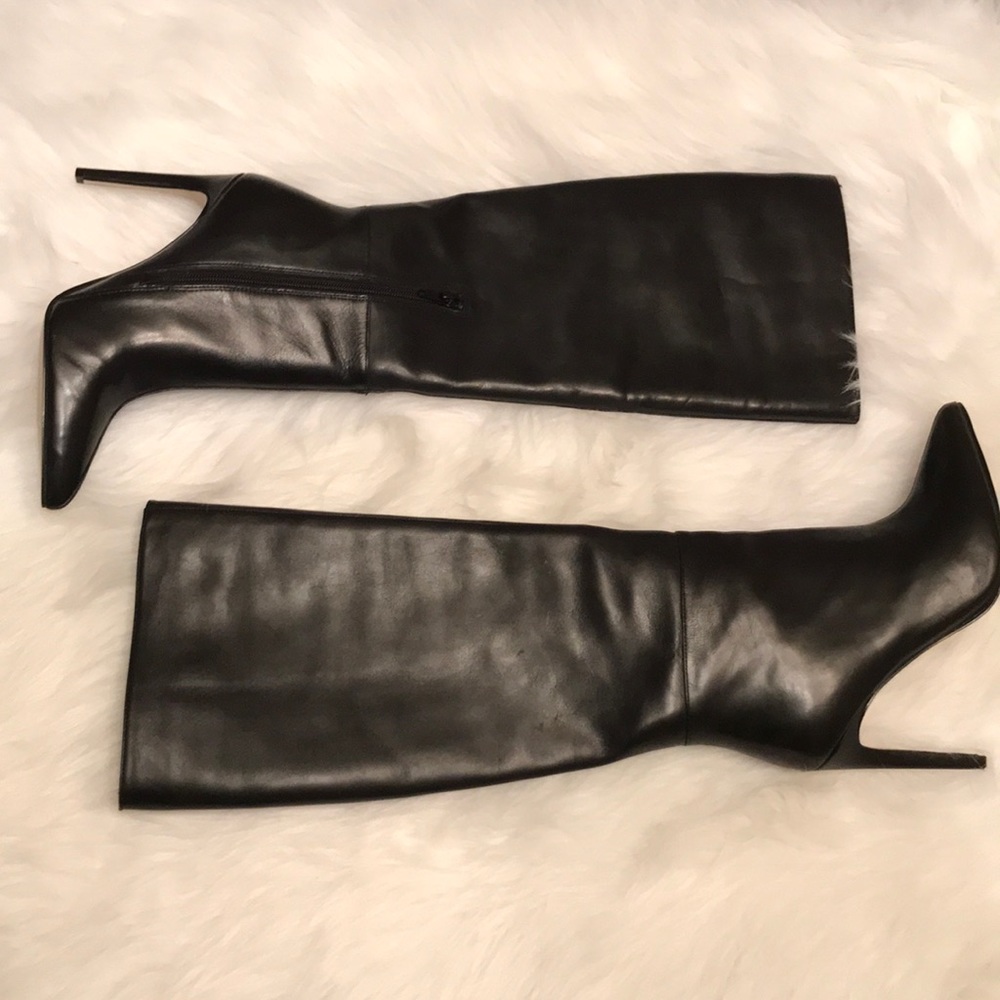 Black Leather Guess Boots (Lilly)